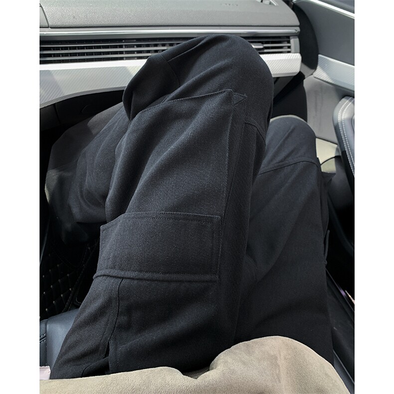 秋季新款美式水洗拼接微喇打褶工装裤XZ604-KG97-特P50控88,男装工装外套,星座604