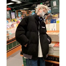 美式灯芯绒棉袄男冬季加厚棉服复古宽松立领棉衣外套，男装棉衣，星座410-6（原星座1304-1）