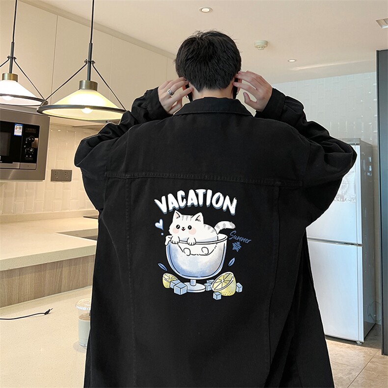 牛仔夹克男大码牛仔外套男茄克 NJ77408-P60图片