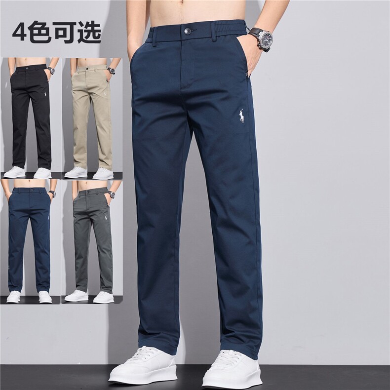 男士夏秋季弹力休闲裤长裤青年百搭时尚男装裤子K594-p45现货外贸图片