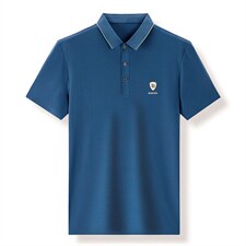 短袖T恤男纯色POLO衫夏季新款男士休闲潮流半袖体恤衫P65，男装Polo衫，星座1105-3