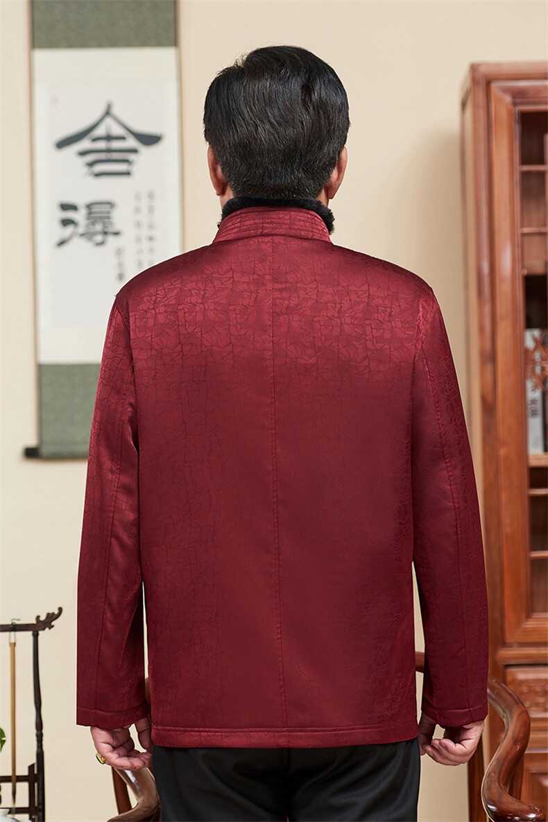 风唐装中老年可脱卸内胆休闲长袖爸爸装白鸭羽绒服TF818-235,男装羽绒服,星座1105-3