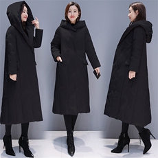 纯色中长款修身长袖时尚保暖2020冬季通勤棉衣棉服，女装棉衣/棉服，瑶迪依秀