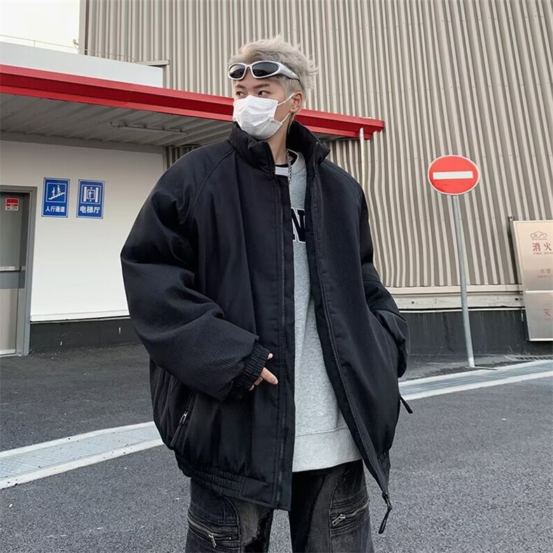 2024冬季新款棉衣男士加棉加厚保暖棉袄宽松百搭立领棉服WM212,男装棉衣,星座506