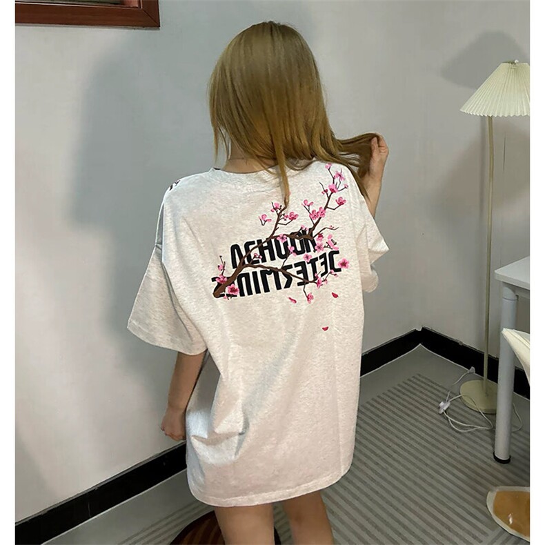 万针全刺绣工艺抖音得物高品质260克重磅纯棉双纱美式高街短袖T恤,男装T恤,电商A486