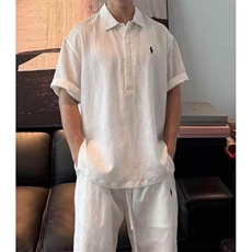 网图！新款老钱风新贵百搭极简带刺绣套装-EX50981-特批60，男装休闲套装，电商A061