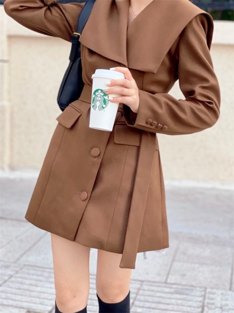 西装裙，女装西装，驿谷