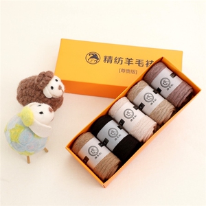 女款羊绒毛袜，双针一线重工工艺，花型漂亮图片