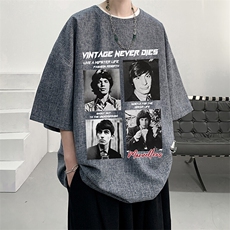 风复古亚麻短袖男棉麻t恤男半袖ZT71451-P35，男装T恤，电商A040