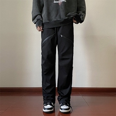 美式机能风冲锋裤男春秋季工装拉链裤子运动高街休闲长裤-AK294，男装休闲裤，星座601-2