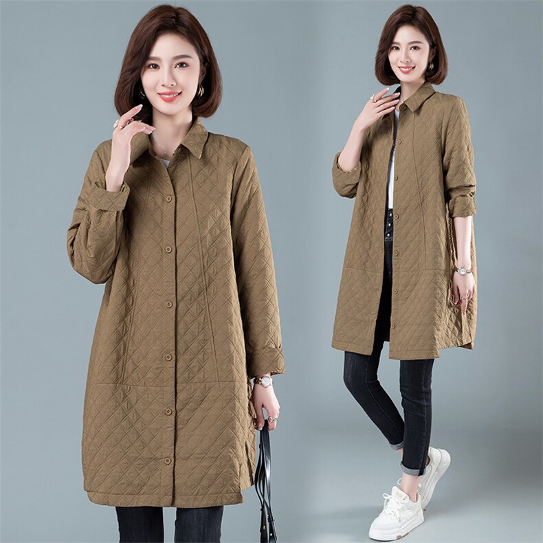 2023秋装新款时尚潮流简约气质舒适长款外套，女装风衣，阿丹