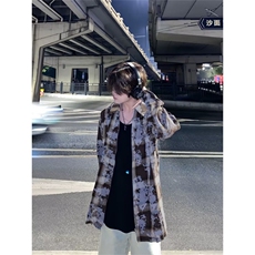 男士扎染拉链毛边衬衫ZG40P42，男装衬衫，星座1116-2