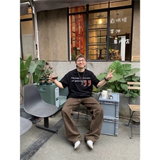 弯刀工装裤男cleanfit复古做旧宽松设计感休闲长裤潮牌，男装牛仔裤，星座506