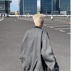 美式街头秋冬刺绣字母麂皮夹克外套拉链男女同款外套W6709/P75，男装夹克，星座506