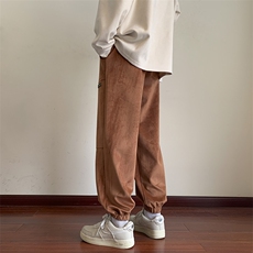 港风休闲裤男宽松直筒拖地裤束脚裤卫裤KP626P50，男装休闲裤，星座1204-3