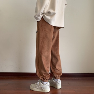 港风休闲裤男宽松直筒拖地裤束脚裤卫裤 KP626 P50图片