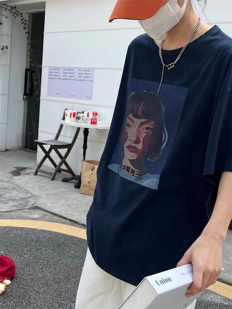 春季新款纯图案短袖T恤，女装T恤，JIAN.Z 简.站