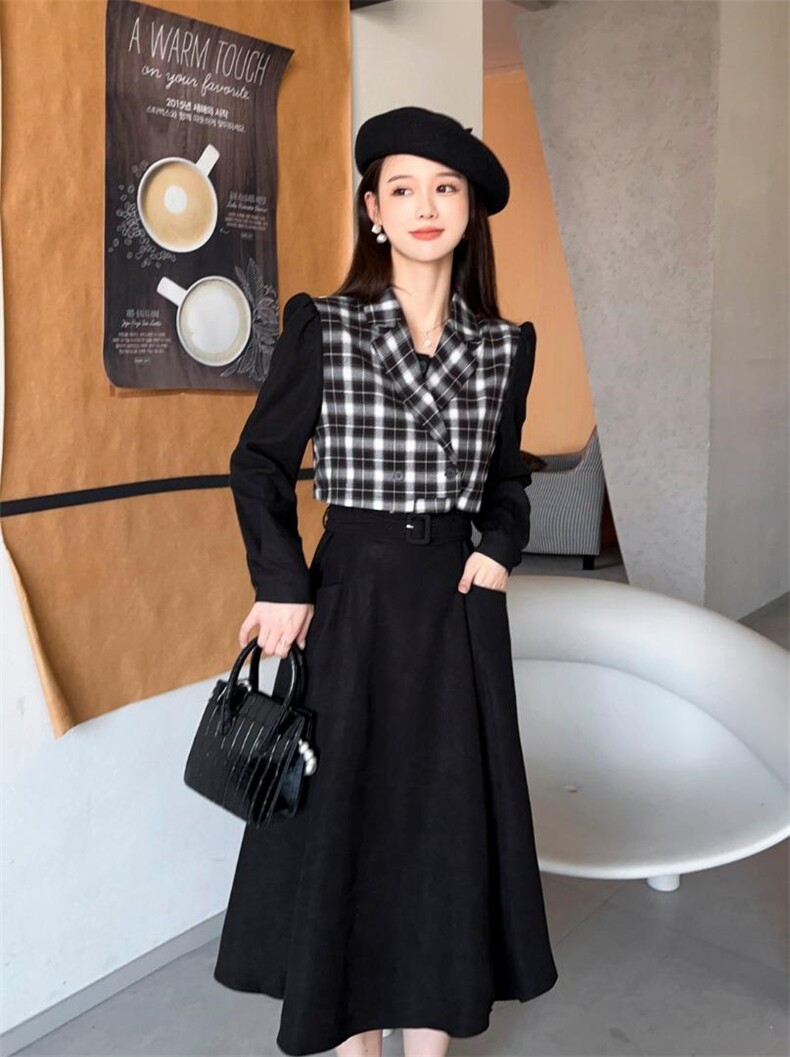 秋季时尚连衣裙，女装连衣裙，亿炫(5F)