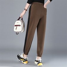 潮流舒适时尚中腰裤子宽松2020年冬季休闲个性优雅，女装裤子，小林双子