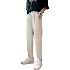 裤子男韩版潮流春夏季新款九分小西裤男士修身垂感西装裤休闲长裤，男装西裤，星座505-2（原电商A260-1)