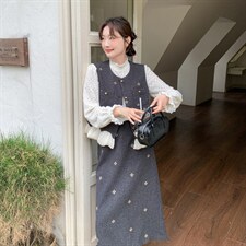 新款小香风马甲半身裙三件套5545P205K328，女装套装/套裙，2C176
