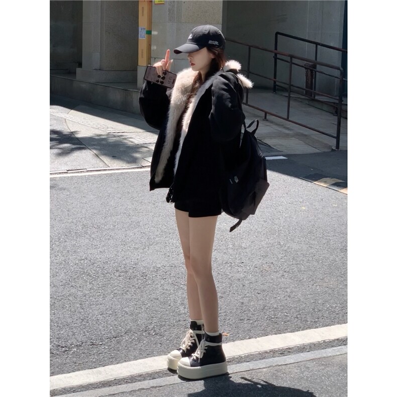 1506-1/MW3151/P92座山雕猫耳毛领棉服男款冬季设计感连帽外套,男装棉衣,星座1506-1