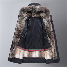 2020电商B247冬季新款派克服短款商务外穿大毛领休闲男1909-P2250，男装羽绒服，电商B247