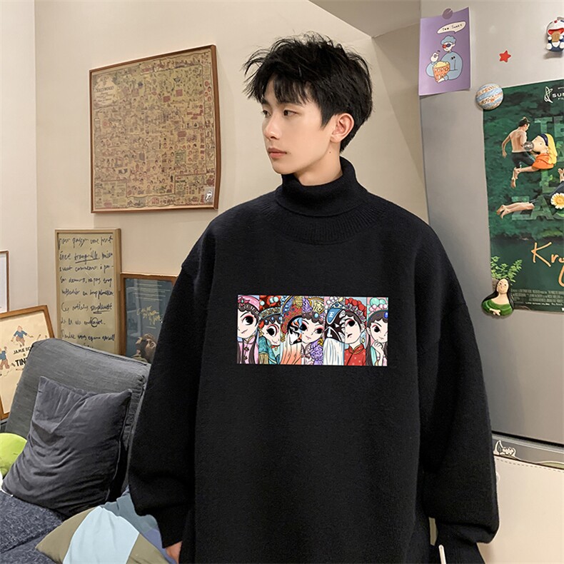 控68高领毛衣男士大码内搭毛线衣男GM45250-P45加绒款-P65,男装针织衫/毛衣,电商A040