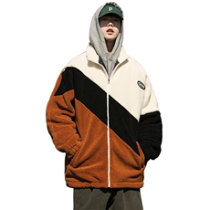 2024新款冬季加绒加厚棉服羊羔绒开衫百搭青少年外套男MY105P95，男装夹克，电商A086