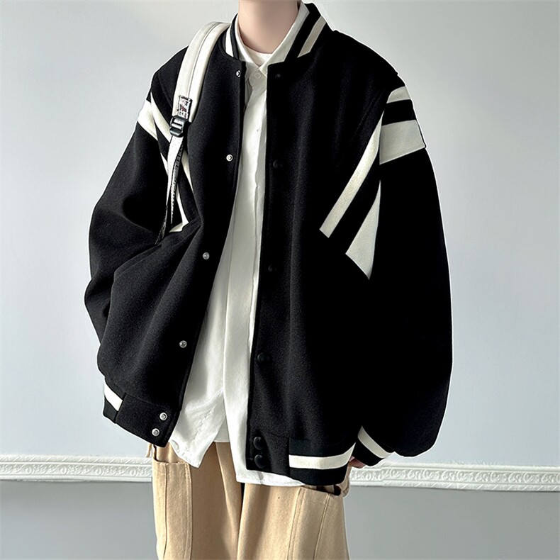 有货。。棒球服男款春秋季情侣外套百搭痞帅飞行夹克W6911-P57图片