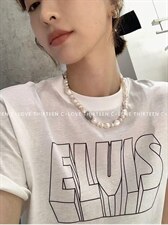 《DAVIDA》现货!字母印花显瘦百搭休闲短袖T恤，女装T恤，DAVIDA