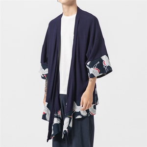 22夏季 大码风汉服唐装薄款和服防晒衫披风复古道袍 F10/P65图片