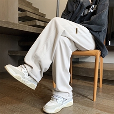 宽松百搭休闲舒适垂顺束脚裤菠萝格潮流拖地裤K936-特批32，男装休闲裤，星座718-1