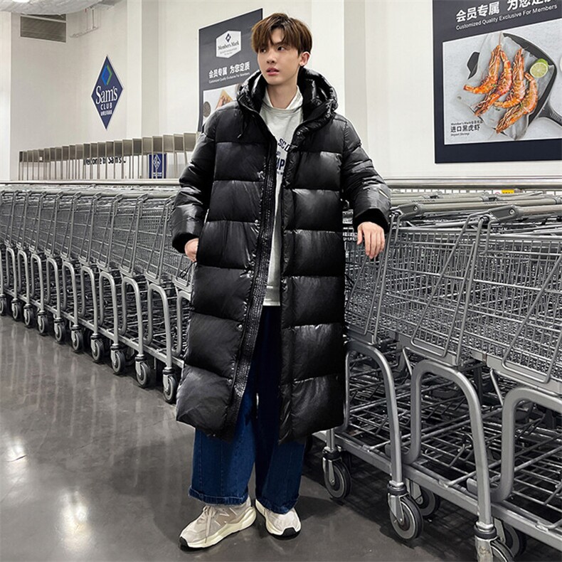冬季新标钻石黑金防风抗寒长款羽绒服情侣款，男装羽绒服，星座1206（原A206）