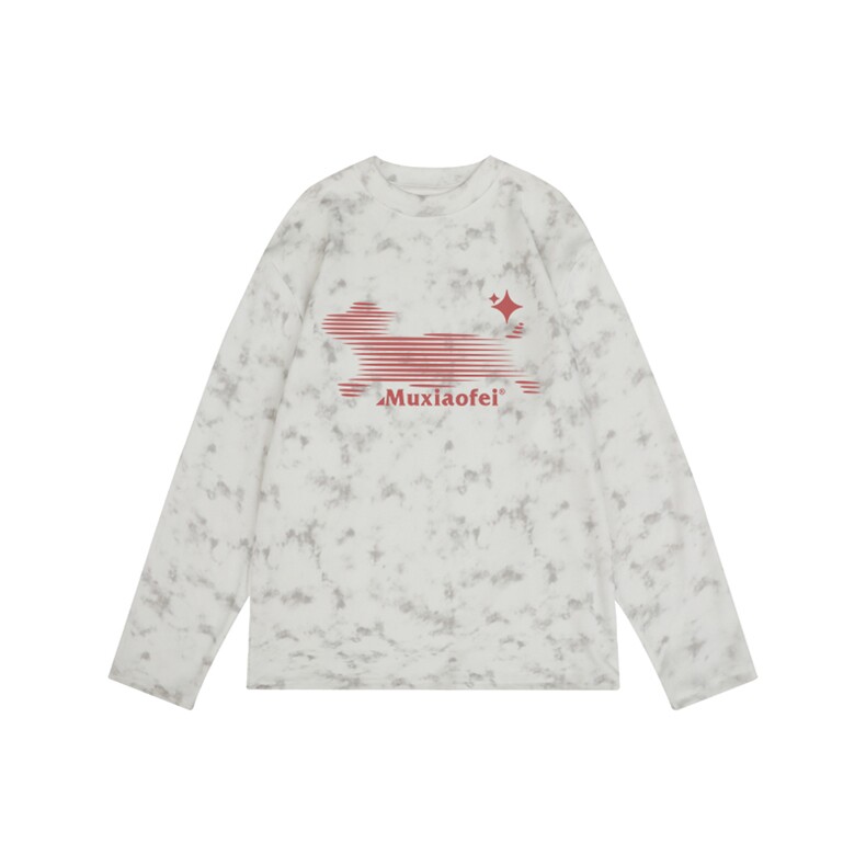 260克重磅扎染德绒圆领打底衫【有货】HD019-DR25125RL-P25图片