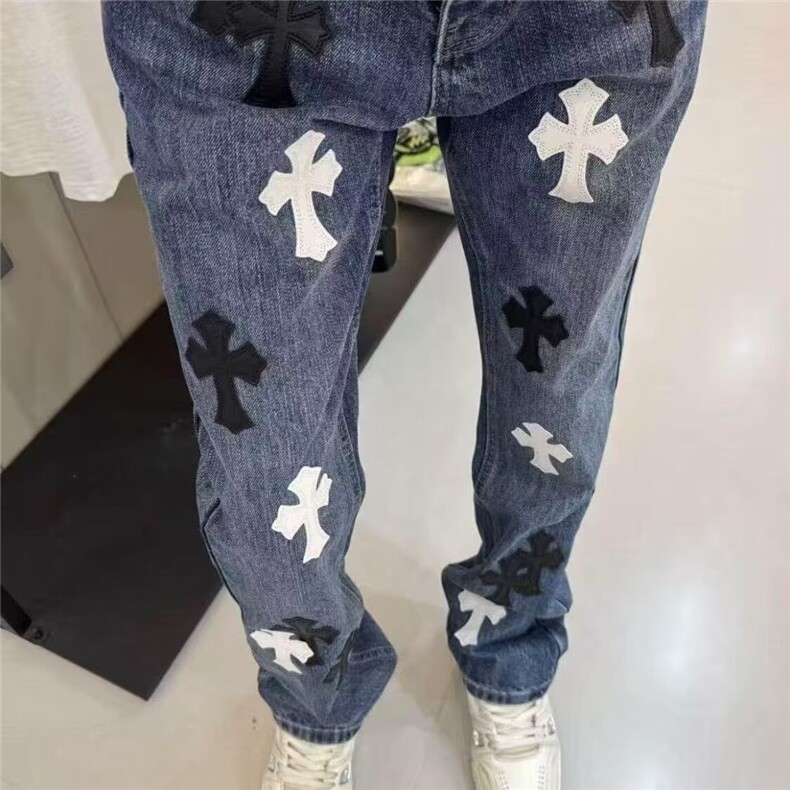 原宿日系ins新款牛仔裤时尚慵懒潮流文艺气质流行简约百搭,男装牛仔裤,星座506A