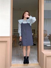 款号：WC0106 名称：荷叶边娃娃领小衫，其它，BD