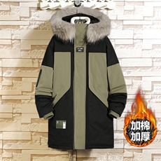 现货加大码8XL-M棉衣男2023新款大毛领加厚撞色棉服支持各种活动，男装棉衣，钱塘717(原712)