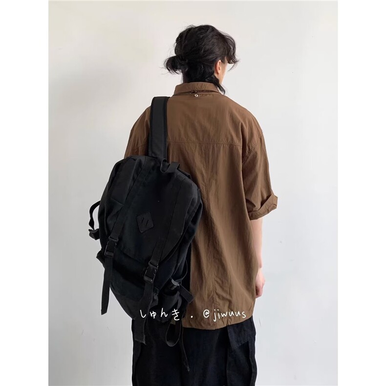 C243-P30日系复古夏季2024工装衬衫男女短袖polo衫宽松t恤上衣,男装Polo衫,电商B323A