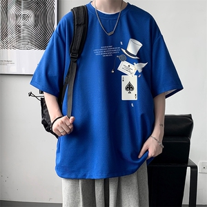 华夫格t恤男短袖男大码五分袖大皂风HT73373-P22