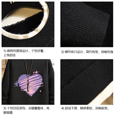 控78假两件毛衣男大码加绒针织衫男毛线衣M80283-P55加绒P70，男装针织衫/毛衣，电商A040A