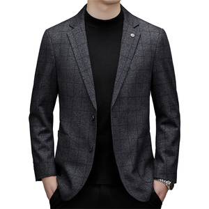 DJ3397钱塘2020-3秋冬季新款商务休闲合身中年男士西服P147图片