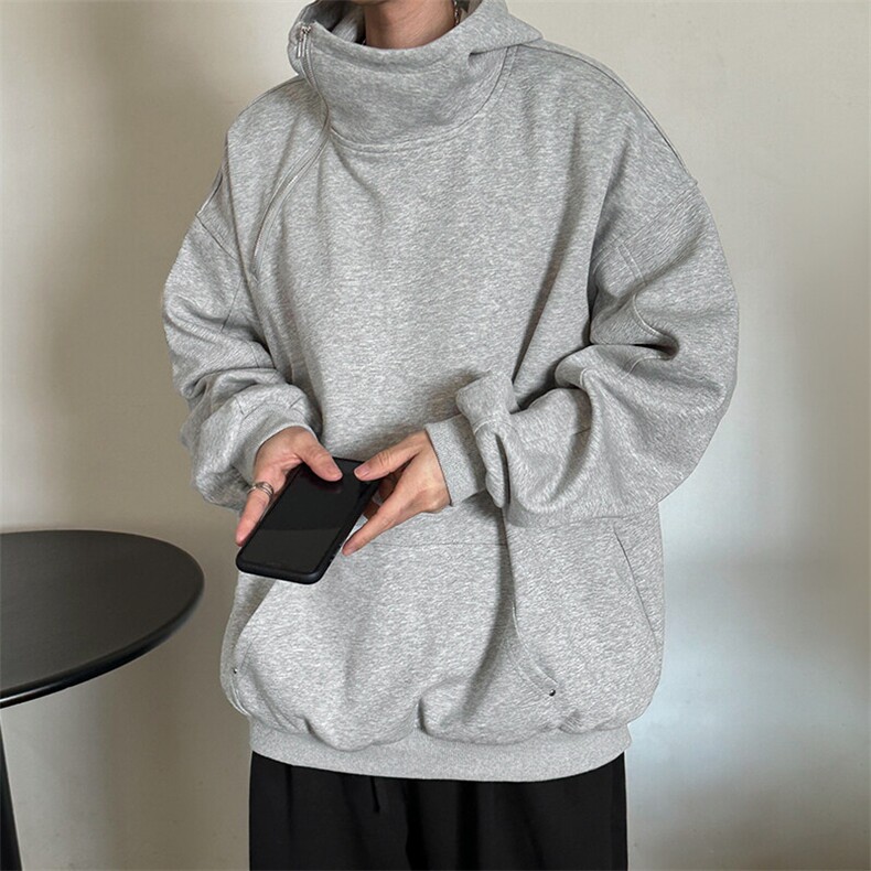 现货-秋季新品连帽卫衣男重磅休闲宽松潮牌时尚外套-AW23044-P65，男装夹克，电商A351