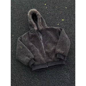 水晶绒毛领派克服棉衣 MY274 特P80图片