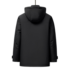 新款男士加厚连帽可脱卸内胆鹅绒服309B-3-E099TR-P325图片