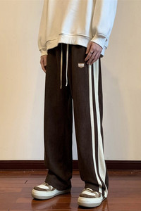 灯芯绒加绒加厚拼接休闲裤M~5XL XZ604-KG46JR-P65控78图片