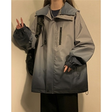 2026平铺山系防水冲锋衣大码M-5XL渐变色夹克男JK77088P85控128，男装夹克，星座227-7