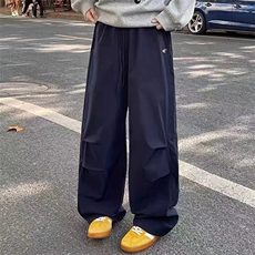 网图工装阔腿裤加绒宽松抽绳束脚休闲裤A025-EK126-P35加绒P45，男装工装外套，电商A025