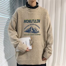 2023秋冬男士品质圆领毛衣百搭潮流加厚针织衫保暖上衣M216P45图片