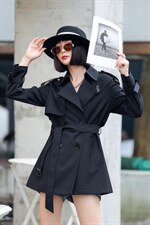 「布之魅」秋季风衣，四色四码，女装风衣，布之魅